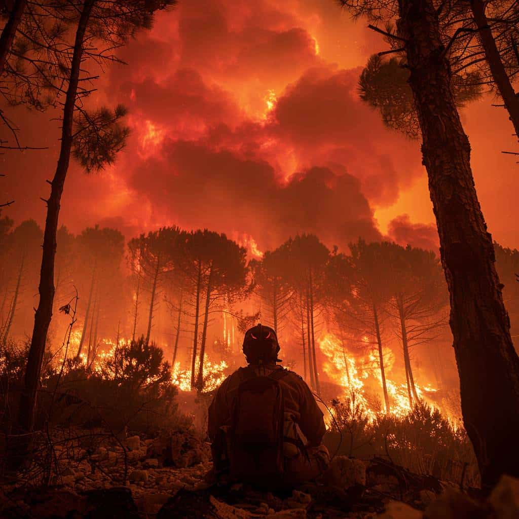 En voyage en Algérie : Un touriste français piégé par les incendies (vidéo)