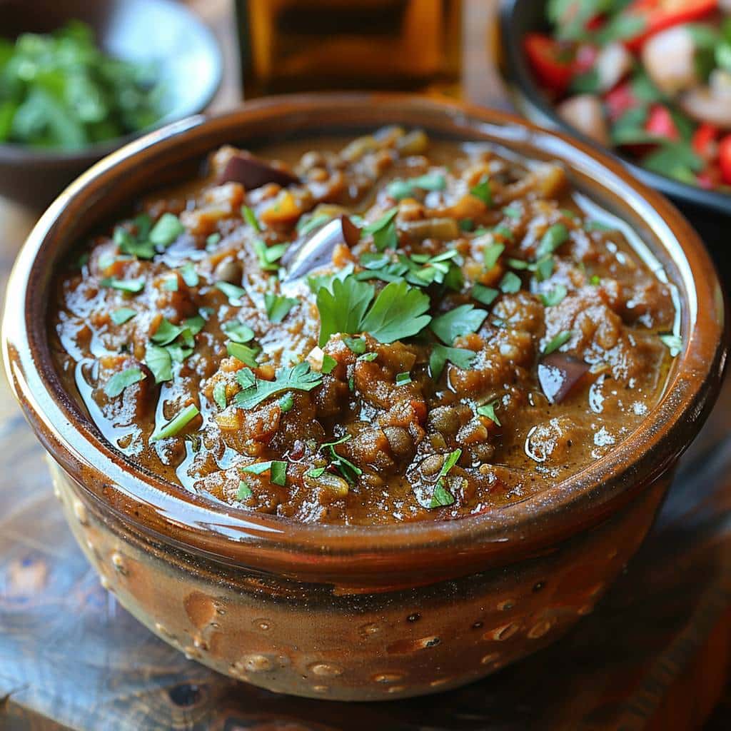 Le zaalouk : une purée d’aubergines épicée