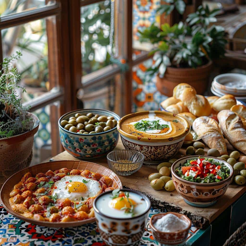 Les plats traditionnels du petit déjeuner tunisien