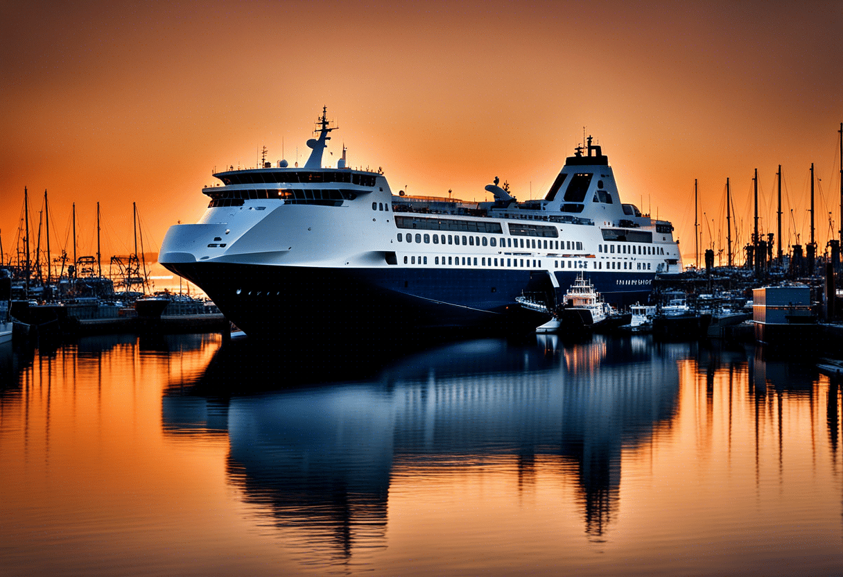 Bateau de croisière en mer sous un ciel ensoleillé