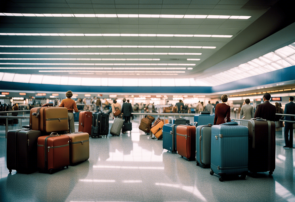 Bagages en cours d'enregistrement pour Air Algérie