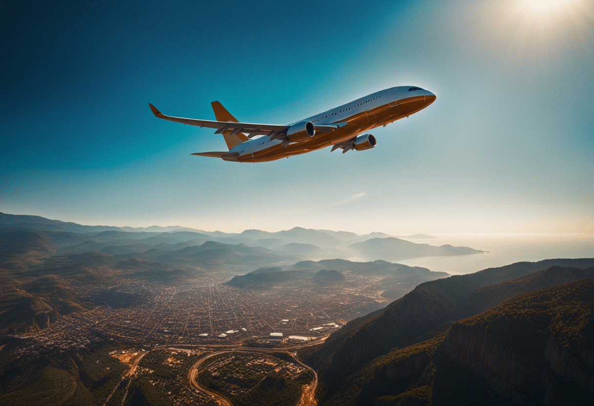 Décollage majestueux à l'aéroport de Béjaïa  
Avion s'élevant avec grâce au départ de Béjaïa