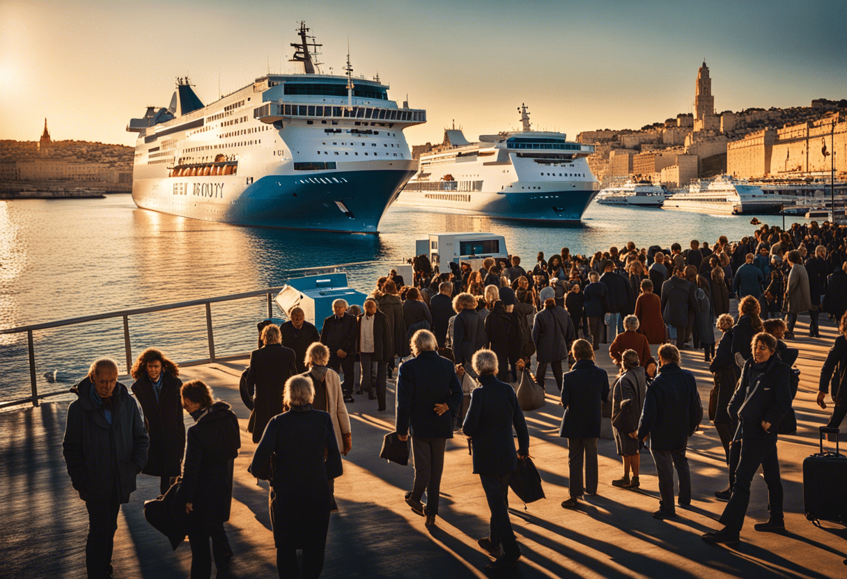 Scène surréaliste au port d'Algérie Ferries  
Moment étrange capturé à l'intérieur du port