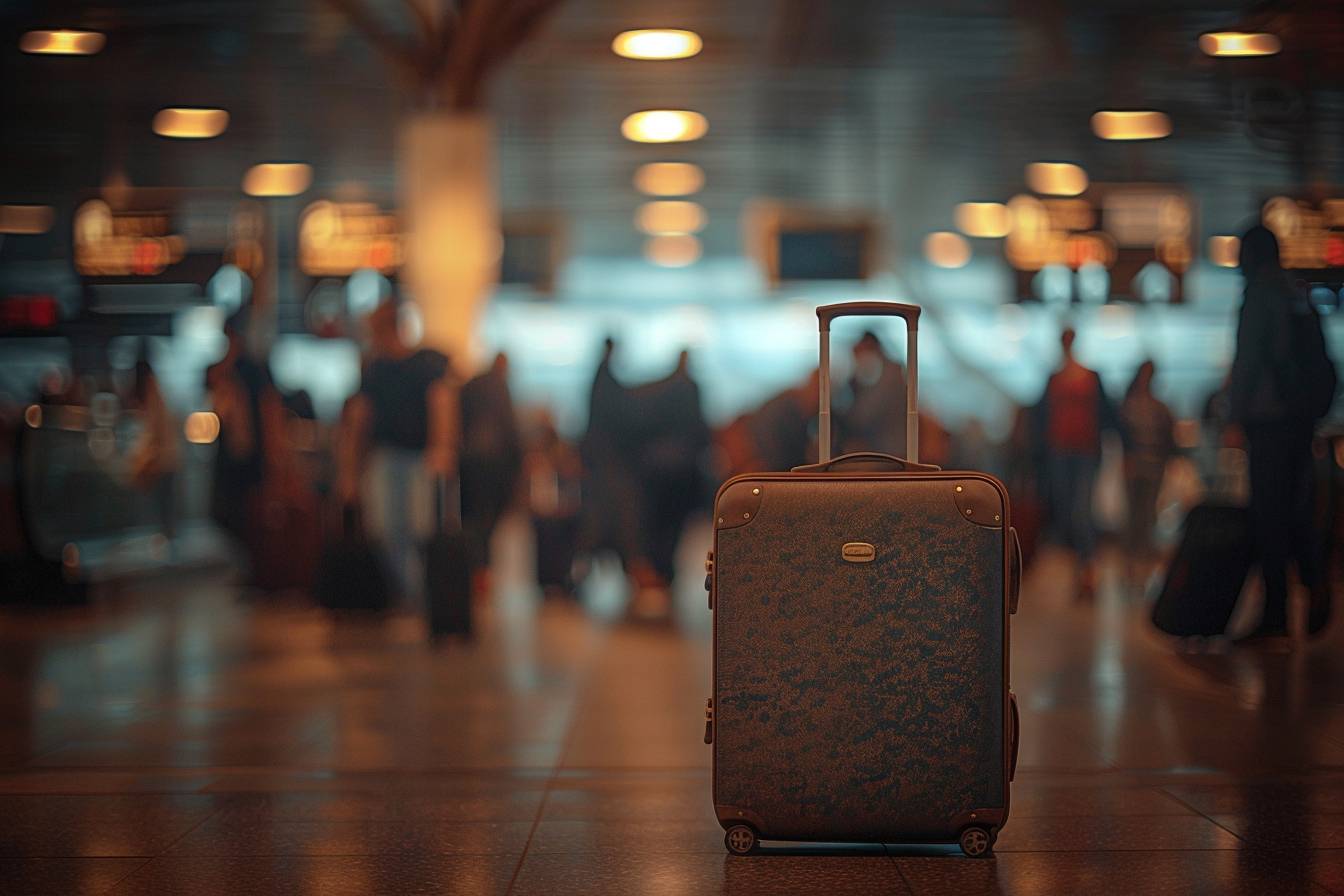 Valise égarée dans un aéroport marocain