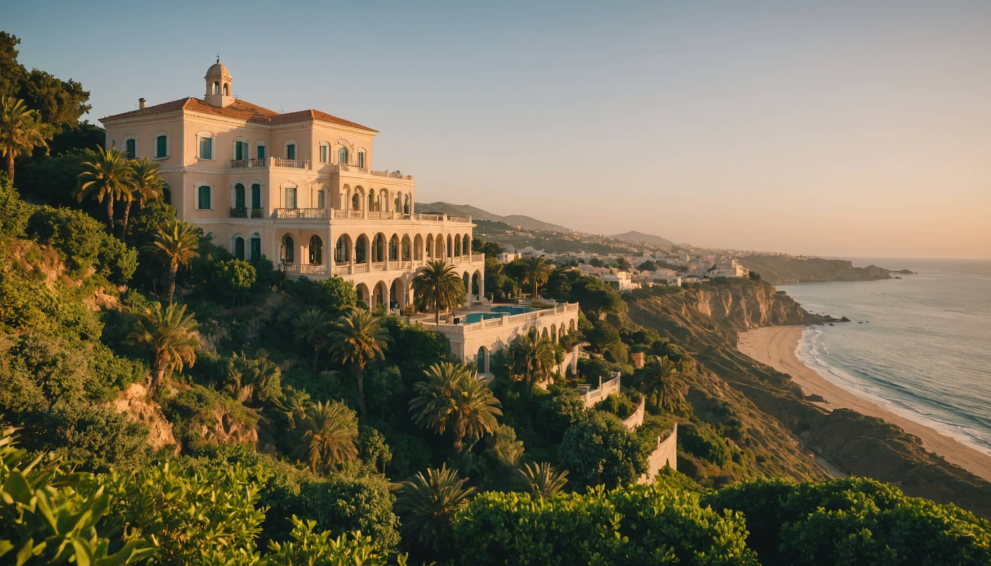 Maison moderne avec vue sur la mer en Algérie