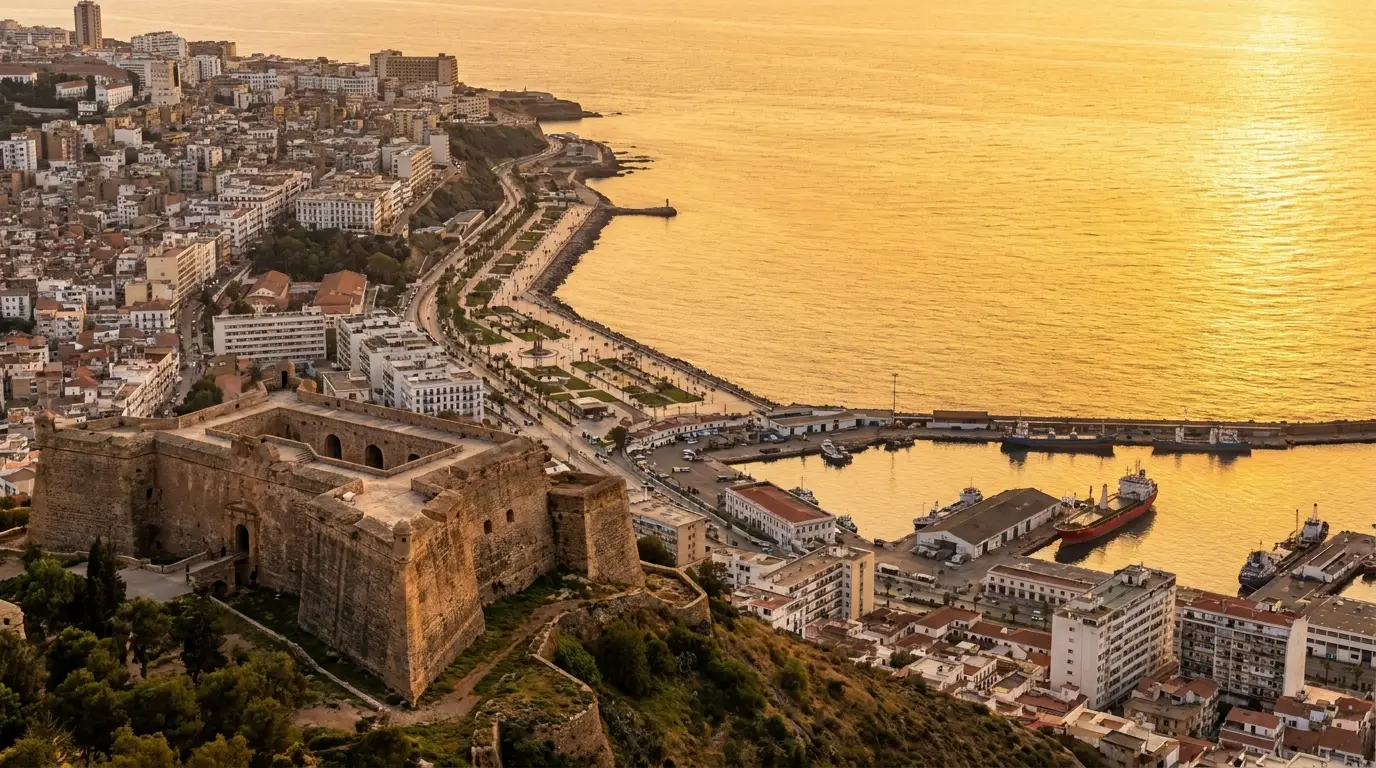 Vue de la baie d Oran depuis les hauteurs