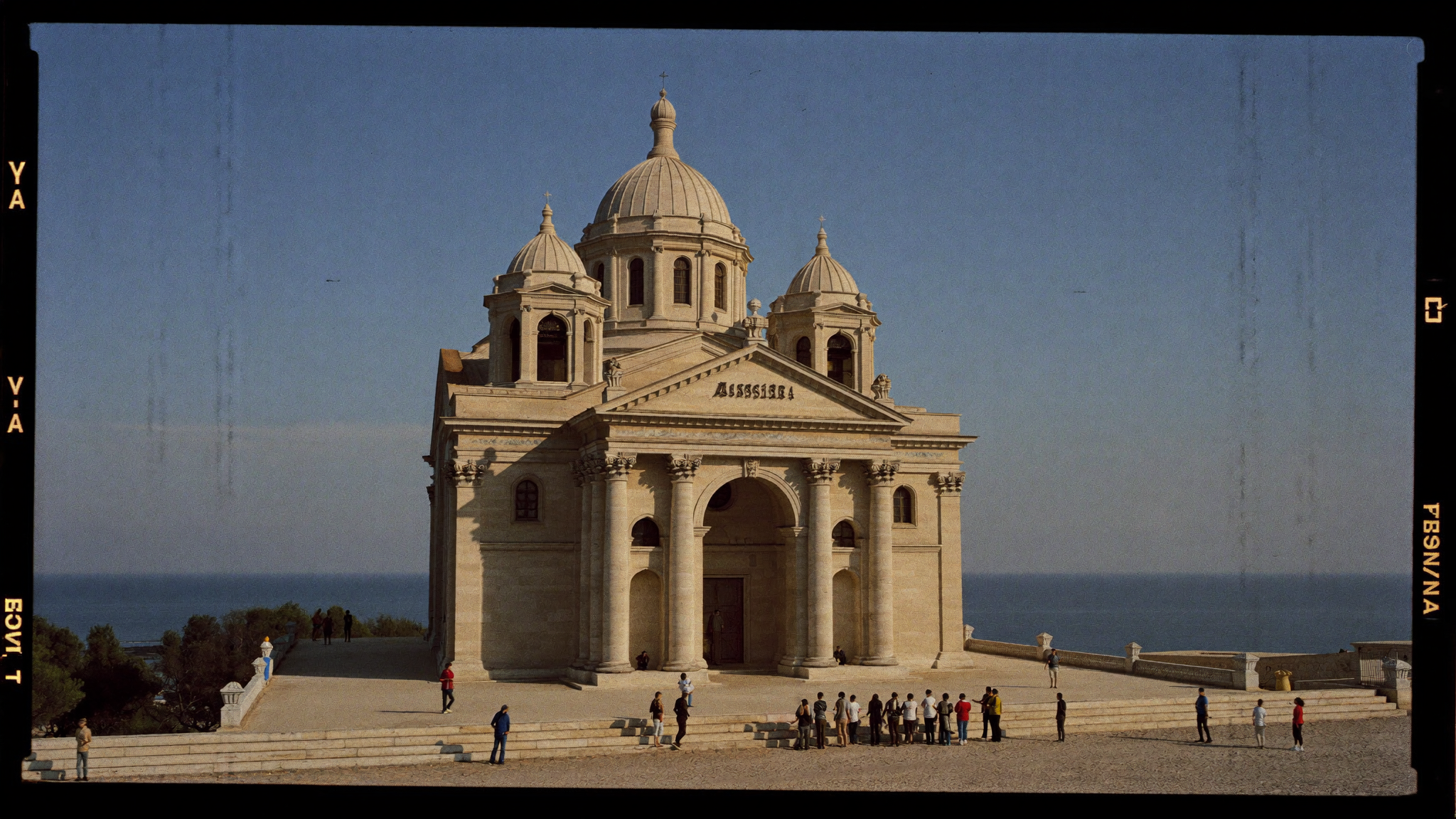 Vue du site archéologique d'Hippone et de la basilique Saint-Augustin à Annaba